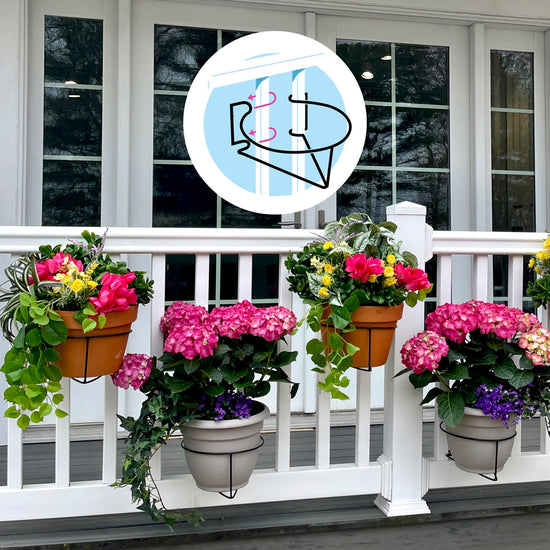 Floating Vertical Gardens with Tool-Free Railing Planters – Plant Traps